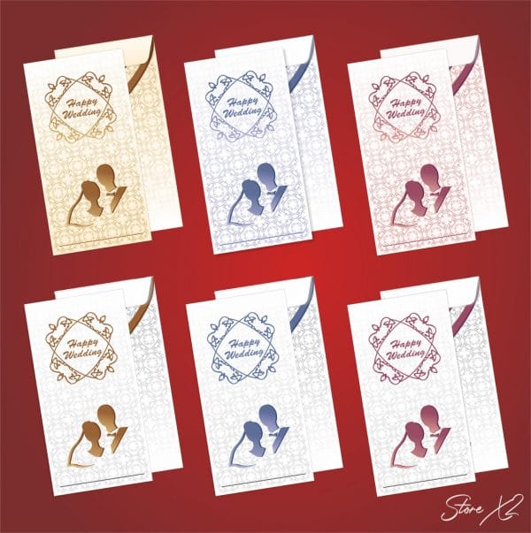 Eid gift envelops in Blue,Pink,Green,Peach colors