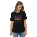 Black eco-friendly tee for mom – sustainable gift idea