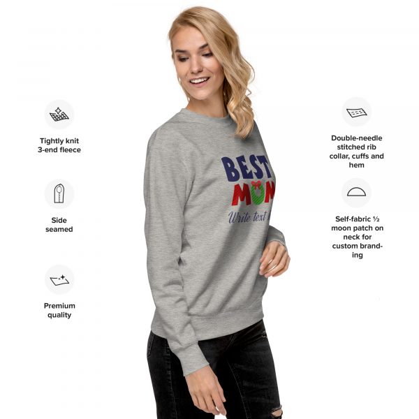 Sweatshirt for mom in grey color