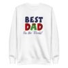 White premium sweatshirt for dad – Father’s Day gift idea