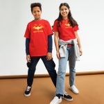 Red personalized kids t-shirt