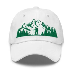 Lightweight breathable hiking hat for outdoor adventures in white color