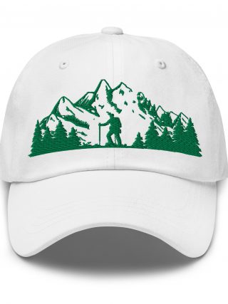 Lightweight breathable hiking hat for outdoor adventures in white color