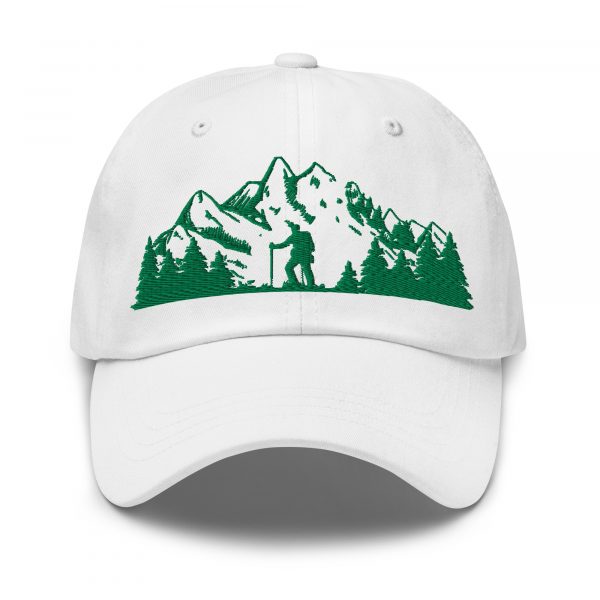 Lightweight breathable hiking hat for outdoor adventures in white color