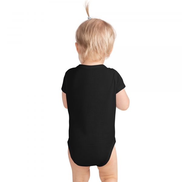 baby short sleeve bodysuit back in black