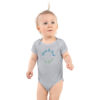 baby short sleeve bodysuit in heather