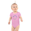 baby short sleeve bodysuit in pink