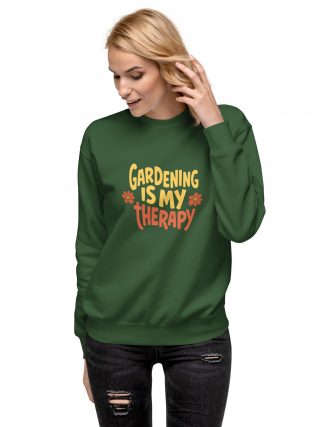 Green Gardening Sweatshirt for Nature Enthusiasts – Casual Unisex Style