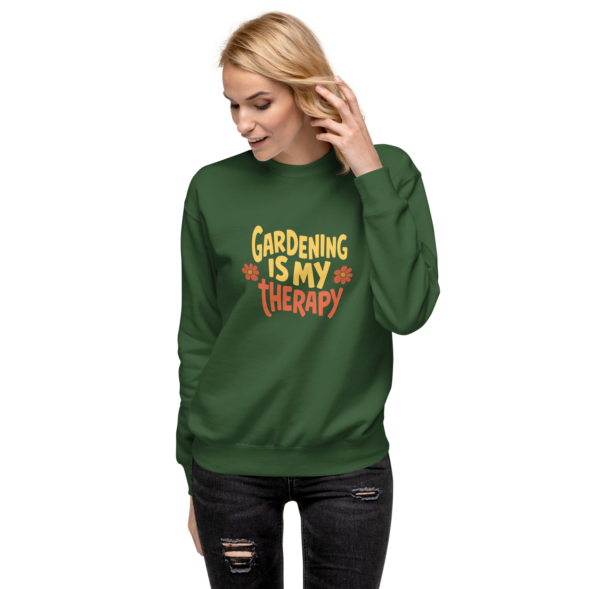 Green Gardening Sweatshirt for Nature Enthusiasts – Casual Unisex Style Green Gardening Sweatshirt for Nature Enthusiasts – Casual Unisex Style