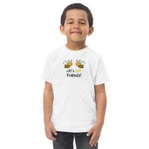 Let's Bee Friend or Personalized Toddler T-Shirt | Soft Cotton Tee for Kids
