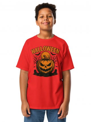 Spooky Cute Pumpkin Kids Halloween T-Shirt | Creepy Jack Tee