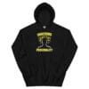 Shocking Personality lightning graphic on black unisex hoodie high-contrast streetwear