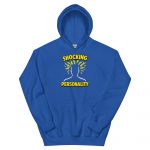 True Royal hoodie with Shocking Personality lightning artwork vibrant DTG print, casual fit