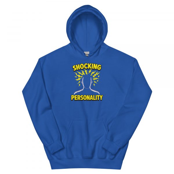 True Royal hoodie with Shocking Personality lightning artwork vibrant DTG print, casual fit